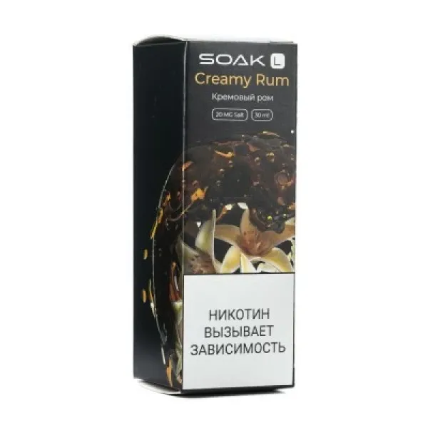 Жидкость SOAK L Creamy Rum 30 мл в Луганске