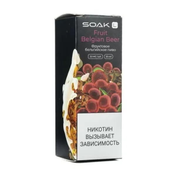 Жидкость SOAK L Fruit Belgian Beer 30 мл в Луганске