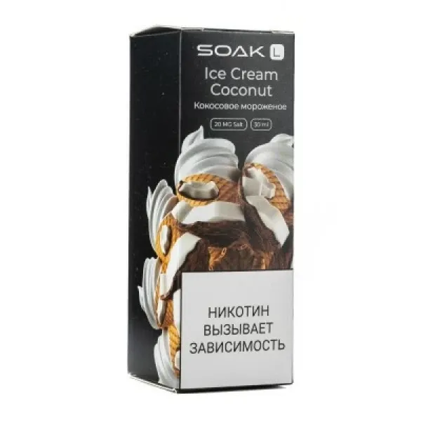 Жидкость SOAK L Ice Cream Coconut 30 мл в Луганске