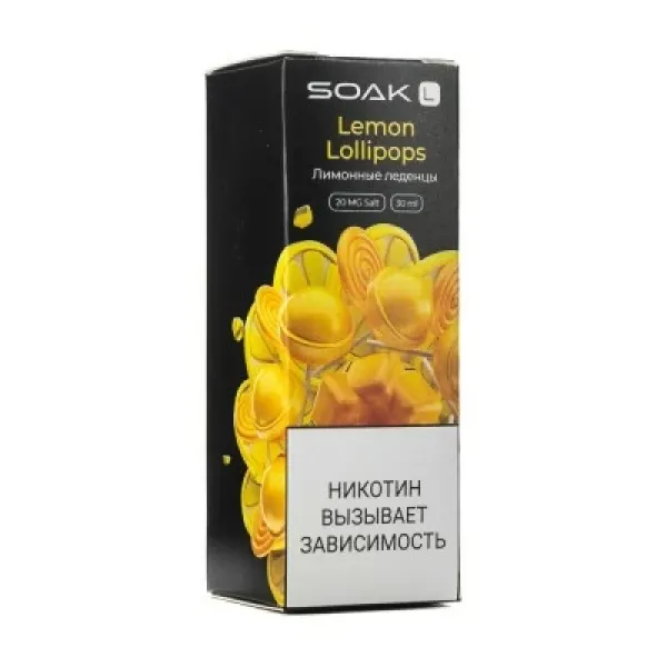 Жидкость SOAK L Lemon Lollipops 30 мл в Луганске