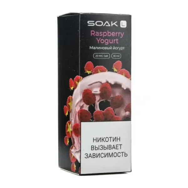 Жидкость SOAK L Raspberry Yogurt 30 мл в Луганске