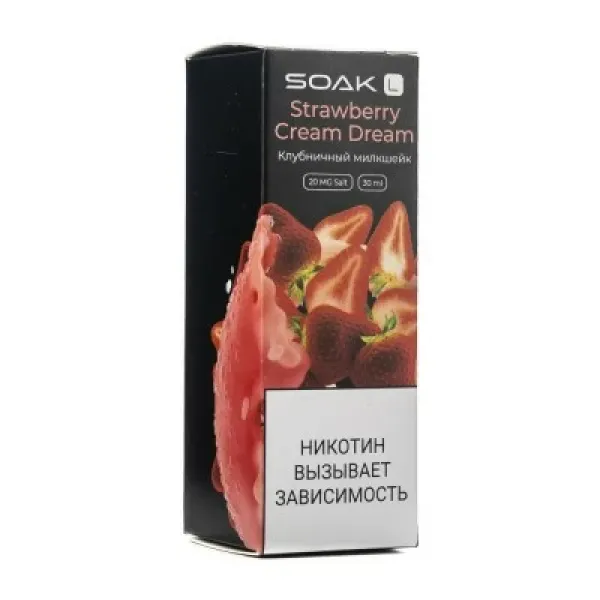 Жидкость SOAK L Strawberry Cream Dream 30 мл в Луганске