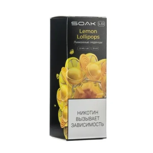 Жидкость SOAK LS Lemon Lollipops 30 мл в Луганске