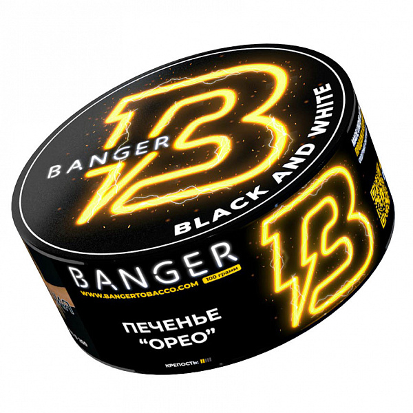 Табак Banger Black and white (Печенье орео) 100 гр в Луганске