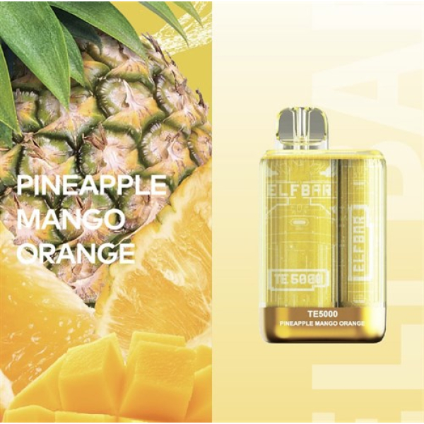 Elfbar TE5000 Pineapple Mango Orange, 5000 тяг в Луганске