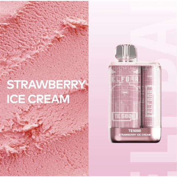 Elfbar TE5000 Strawberry Ice Cream, 5000 тяг в Луганске