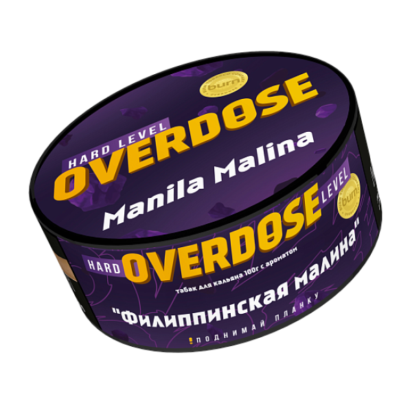Табак Overdose Manila Malina (Филиппинская малина) 100 гр в Луганске