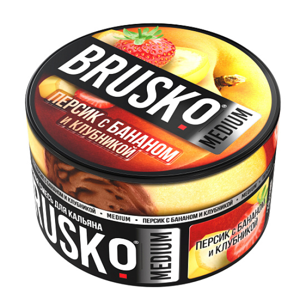 Смесь Brusko Персик с бананом и клубникой 250 гр в Луганске
