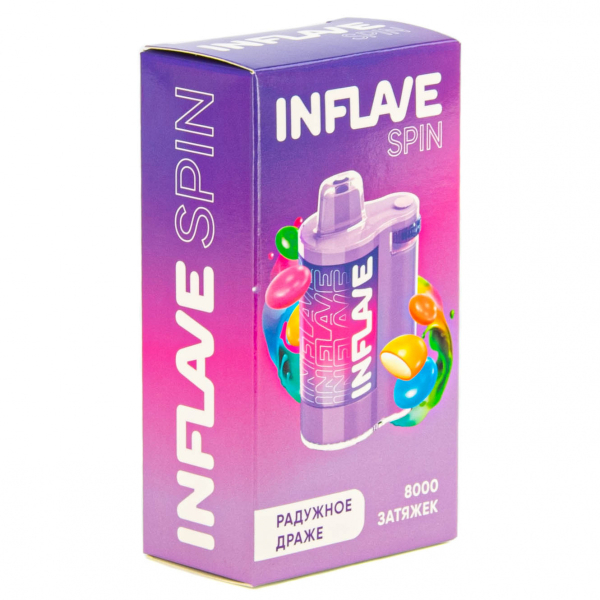 INFLAVE SPIN Радужное драже (8000 затяжек) в Луганске