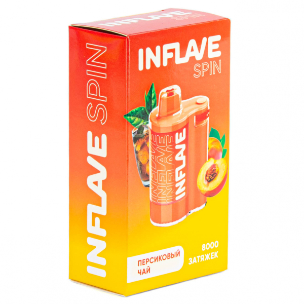INFLAVE SPIN Персиковый чай (8000 затяжек) в Луганске