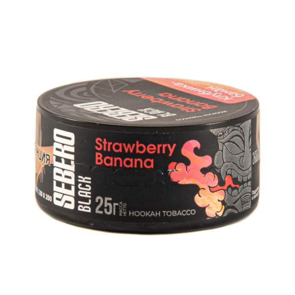 Табак Sebero Black Strawberry Banana  25 грамм в Луганске