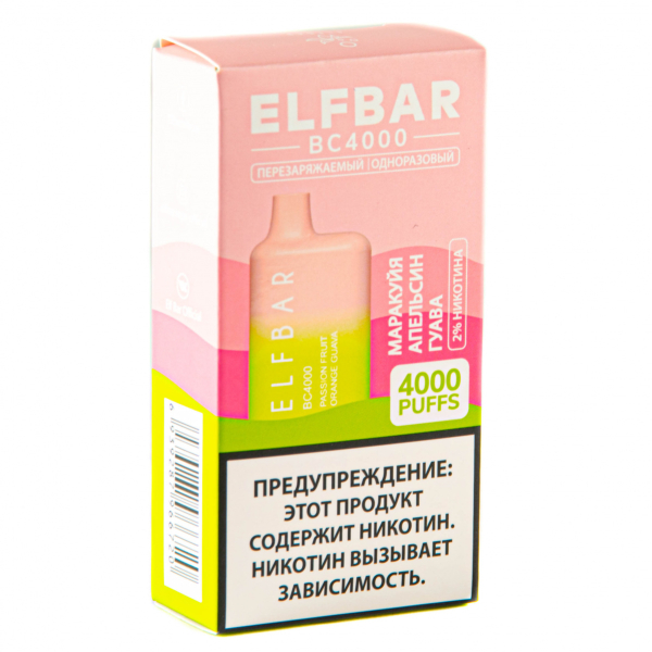 ELF BAR Passionfruit Orange Guava (4000 затяжек) 20 мг в Луганске