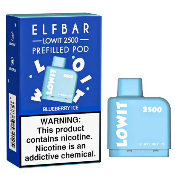 Картридж Elf Bar Lowit 2500 20 мг, 6 мл (Blueberry Ice) в Луганске