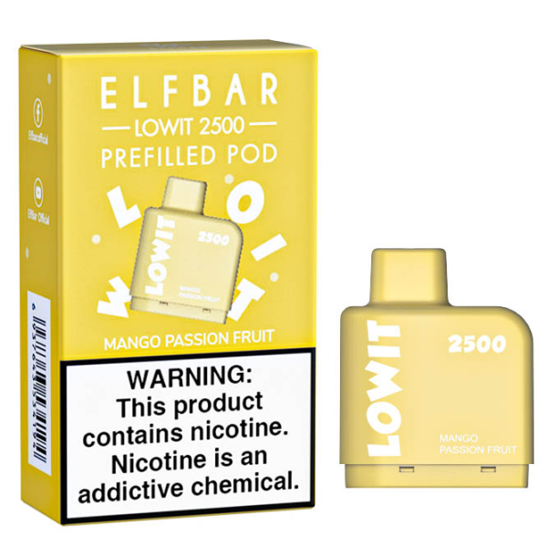 Картридж Elf Bar Lowit 2500 20 мг, 6 мл (Mango Passion Fruit) в Луганске