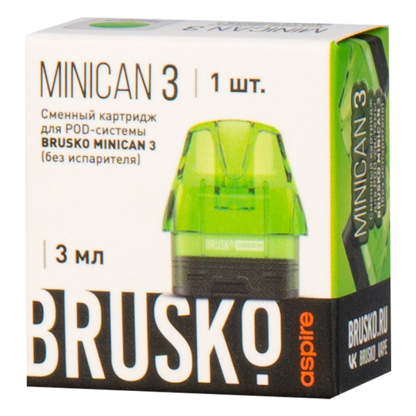 Картридж Brusko Minican 3 зелёный в Луганске
