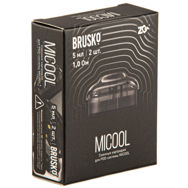 Картридж Brusko Zq Micool 5мл (2шт.) 1.0 в Луганске