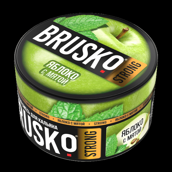Смесь Brusko Strong яблоко с мятой  250 гр в Луганске