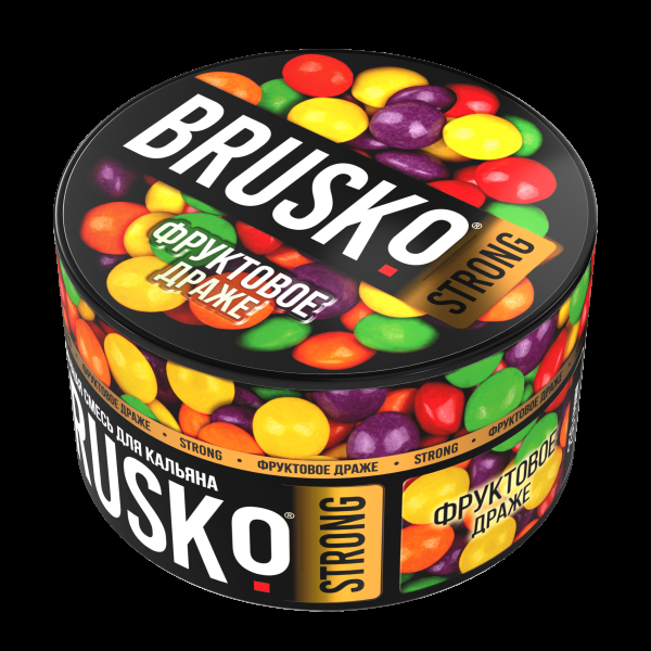 Смесь Brusko Strong фруктовое драже  250 гр в Луганске