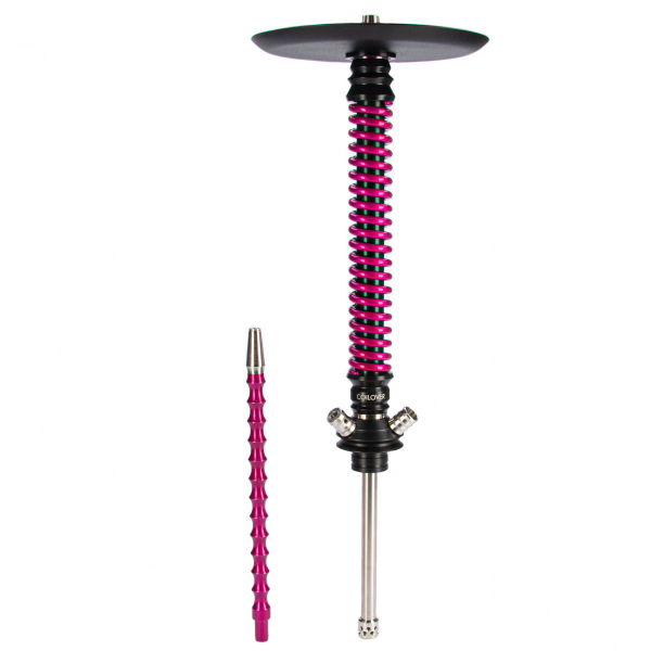 Кальян Mamay Customs Coilovers чёрно-розовый лак   в Луганске