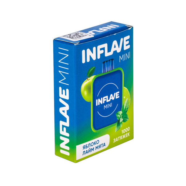 Inflave Mini Яблоко Лайм Мята (1000 Затяжек) в Луганске