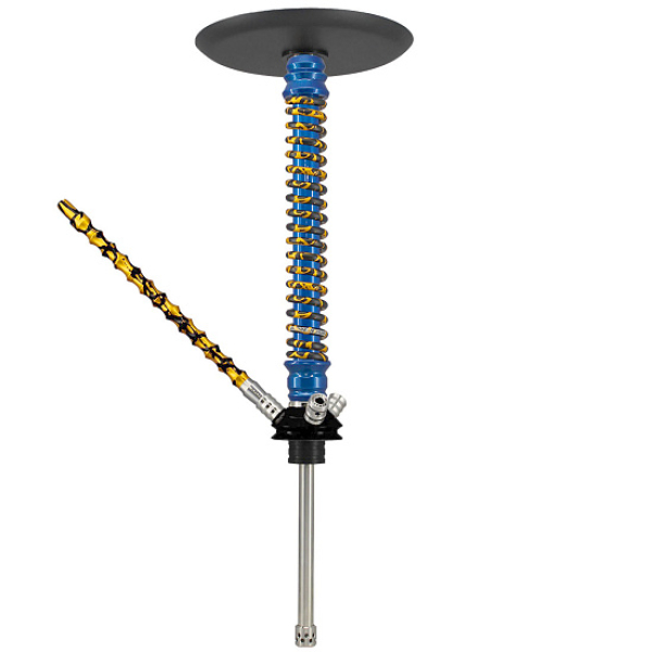Кальян Mamay Custom V3 №12 Coilovers Голубой Золотой Сплеш  в Луганске