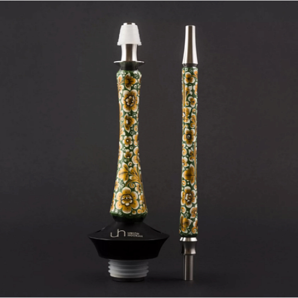 Кальян Union Hookah Sleek Хохлома Зеленый  в Луганске