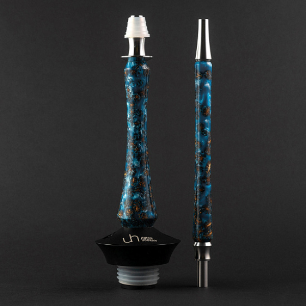 Кальян Union Hookah Sleek Акрил С Шишками Голубой   в Луганске