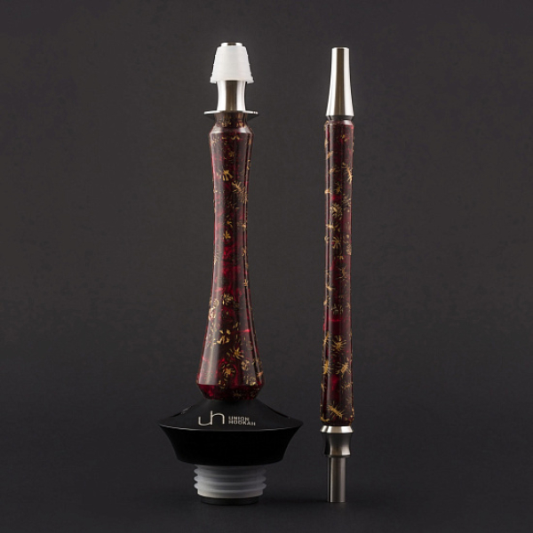 Кальян Union Hookah Sleek Акрил С Шишками Красный   в Луганске