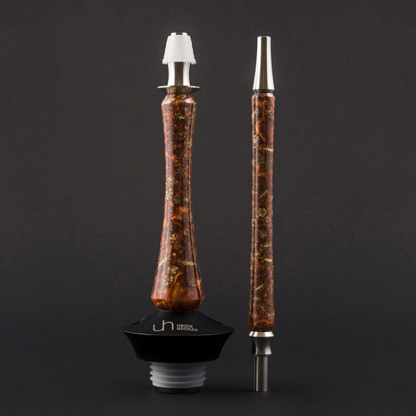 Кальян Union Hookah Sleek Акрил С Шишками Янтарь  в Луганске