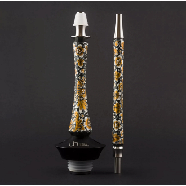 Кальян Union Hookah Sleek Хохлома Черный  в Луганске