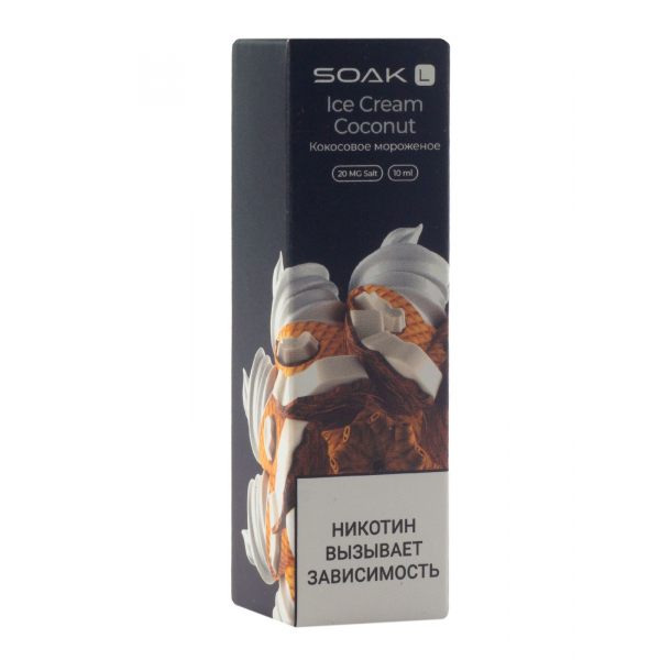 Жидкость Soak Ice Cream Coconut 10 Мл 2 Мг в Луганске