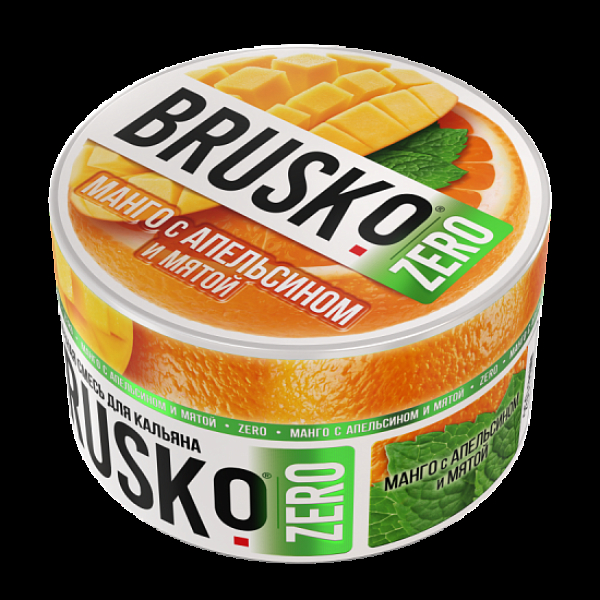 Смесь Brusko Манго С Апельсином И Мятой (Zero)  250 гр в Луганске