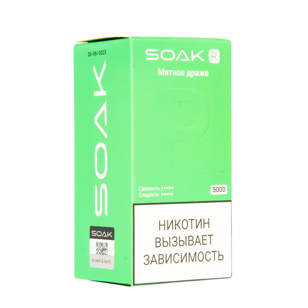 Soak R Мятное Драже 5000 Затяжек в Луганске