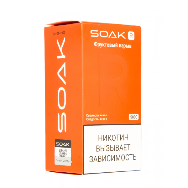 Soak R Фруктовый Взрыв 5000 Затяжек в Луганске