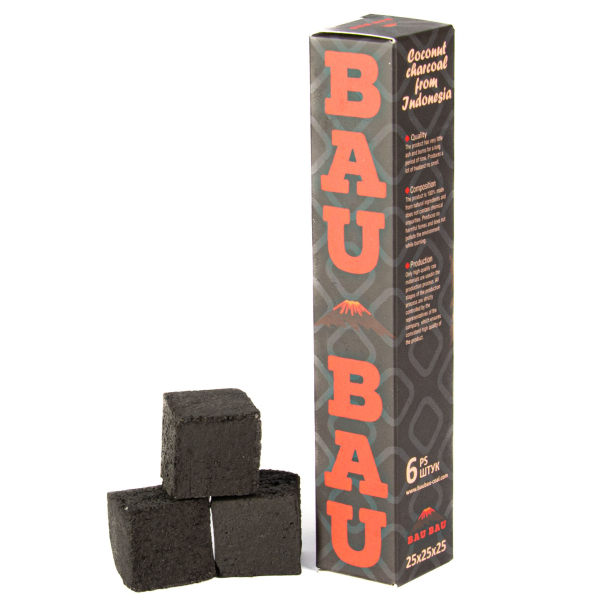 Уголь Bau Bau Кокосовый 6 Шт Черный (25 Мм) в Луганске