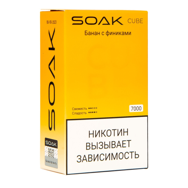 Soak Cube Банан С Финиками 7000 Затяжек в Луганске