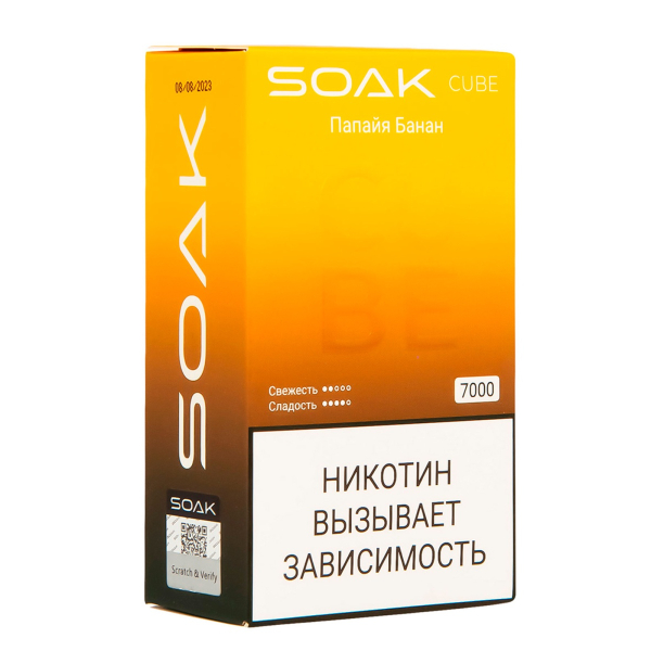 Soak Cube Папайя Банан 7000 Затяжек в Луганске