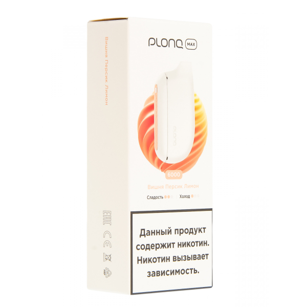 Plonq Max Вишня Персик Лимон (6000 Затяжек) 20 Мг в Луганске