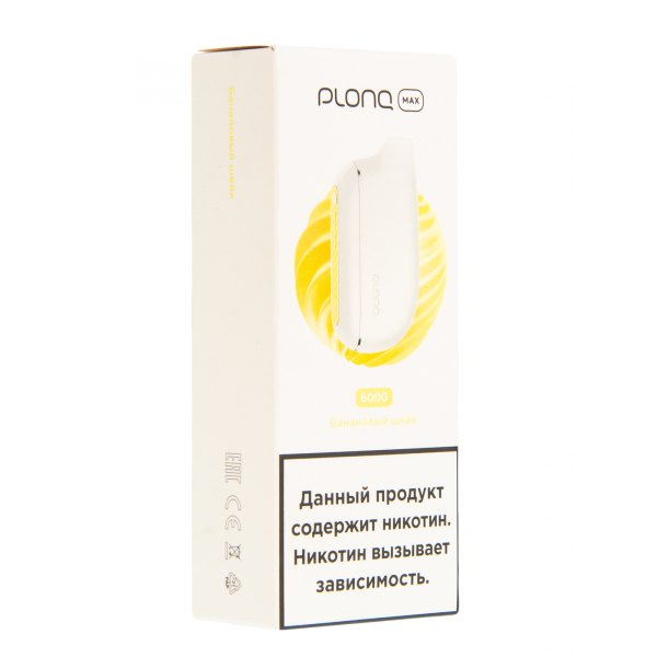 Plonq Max Банановый Шейк (6000 Затяжек) 20 Мг в Луганске