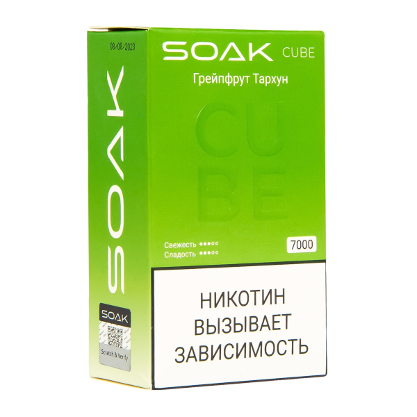 Soak Cube Грейпфрут Тархун 7000 Затяжек в Луганске