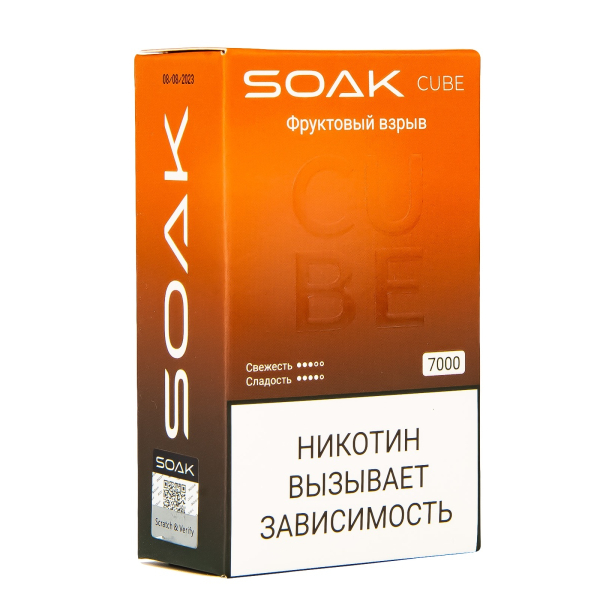 Soak Cube Фруктовый Взрыв 7000 Затяжек в Луганске