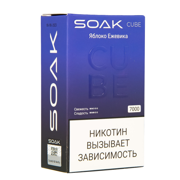 Soak Cube Яблоко Ежевика 7000 Затяжек в Луганске