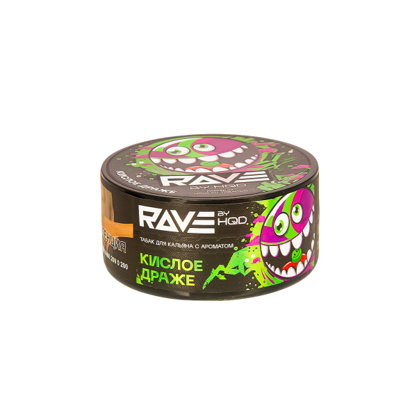 Табак Rave By Hqd Кислое Драже  25 грамм в Луганске