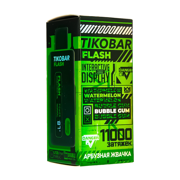 Электронка Tikobar Flash Арбузная Жвачка 11000 Затяжек в Луганске