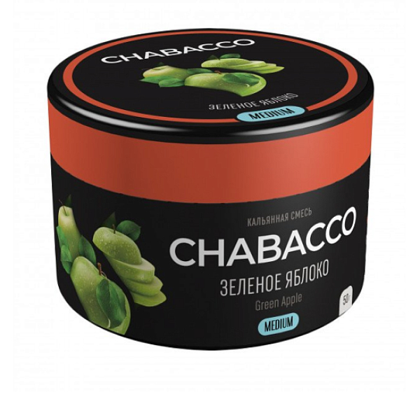 Смесь Chabacco Green Apple    Medium 50 гр в Луганске