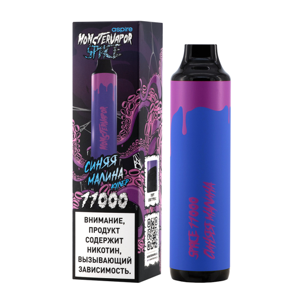 Электронка Monstervapor Space Синяя Малина (11000 Затяжек) в Луганске