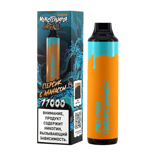 Электронка Monstervapor Space Персик И Ананас (11000 Затяжек) в Луганске