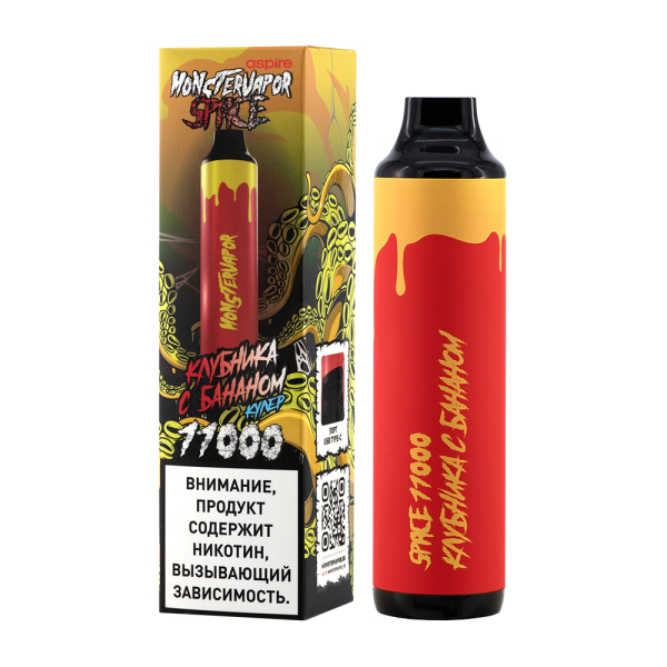 Электронка Monstervapor Space Клубника И Банан (11000 Затяжек) в Луганске