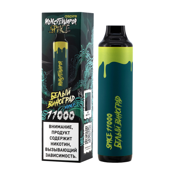 Электронка Monstervapor Space Белый Виноград (11000 Затяжек) в Луганске