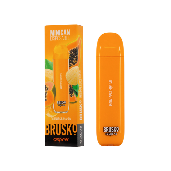 Электронка Brusko Minican Папайя С Бананом(1500 Затяжек) в Луганске